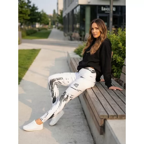  Dámske dlhé legíny premium ALTISPORT VOJ/ALW010LEG01 biela 