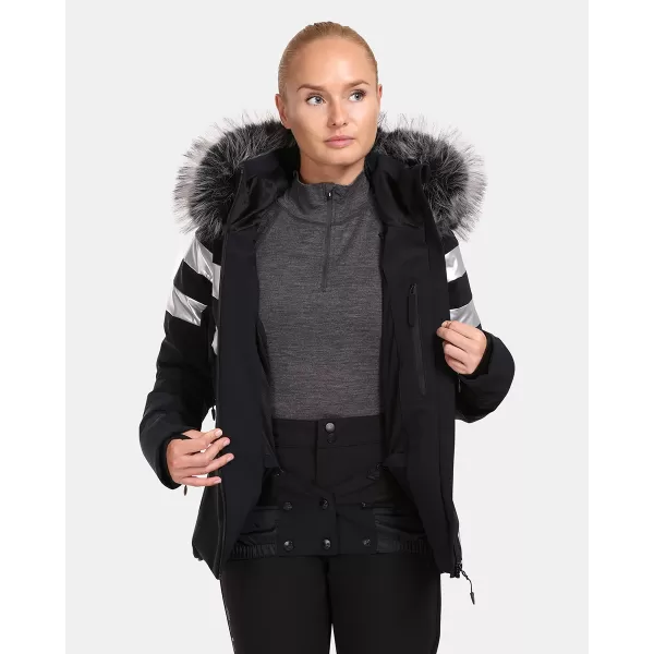  Dámska lyžiarska bunda KILPI LTD ASTER-W UL0141KI čierna 