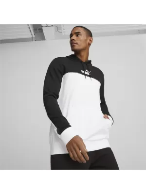 Pánska mikina PUMA ESS BLOCK X TAPE HOODIE 675173-01 BLACK