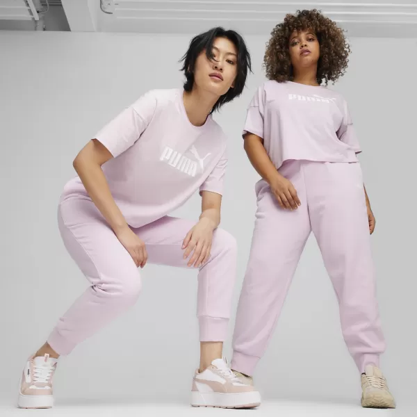  Dámske tričko PUMA ESS CROPPED LOGO TEE 586866-60 PURPLE 