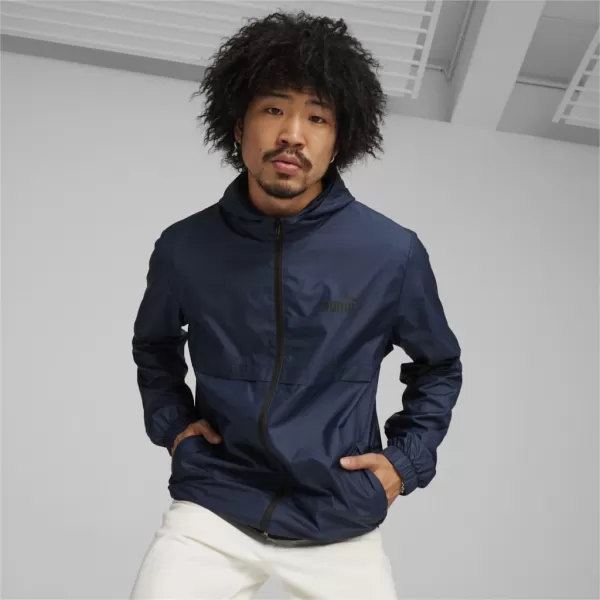  Pánska vetrovka PUMA ESS SOLID WINDBREAKER 847484-14 BLUE 
