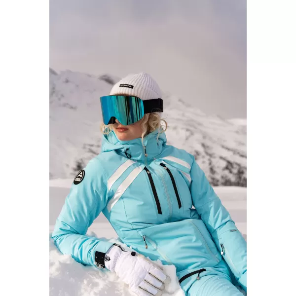  Dámska lyžiarska bunda NORDBLANC CREVASSE NBWJL7932 SVETLO modrá 