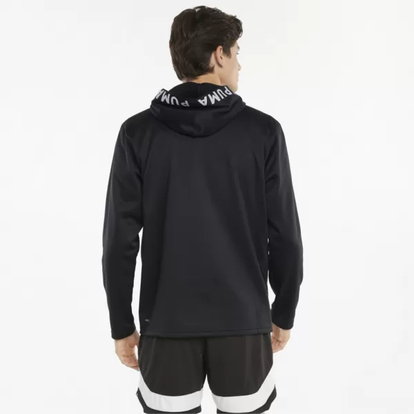  Pánska mikina PUMA TRAIN PWR FLEECE HOODIE 520893-01 BLACK 