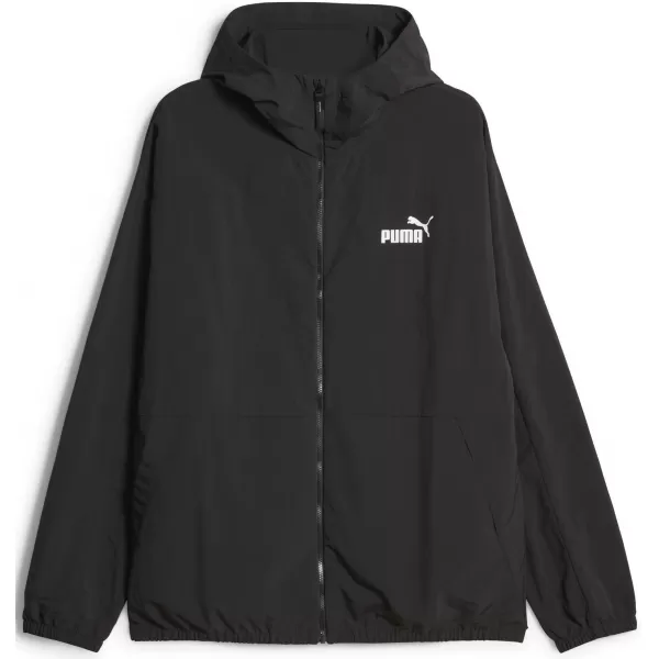  Pánska vetrovka PUMA HOODED WINDBREAKER 675387-01 BLACK 