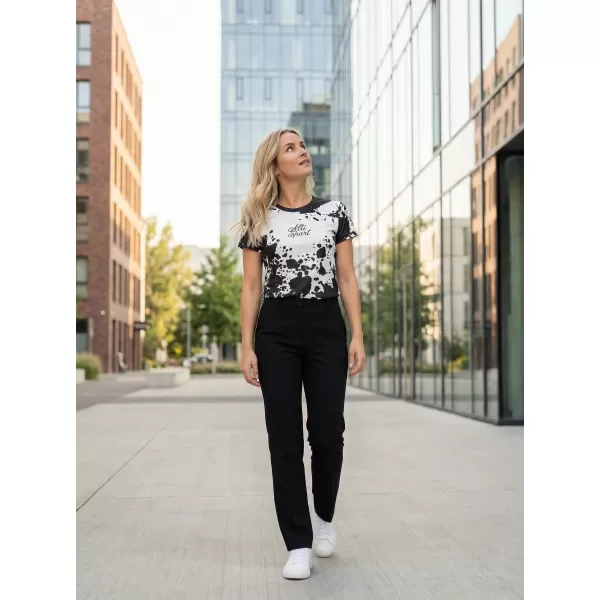  Dámske funkčné tričko premium ALTISPORT VOJ/ALW012TR01 ČIERNA/BIELA 
