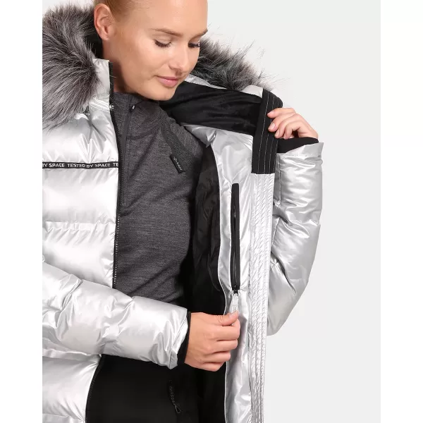  Dámska zimná bunda KILPI LTD SIRIUS-W UL0142KI STRIEBORNÁ 