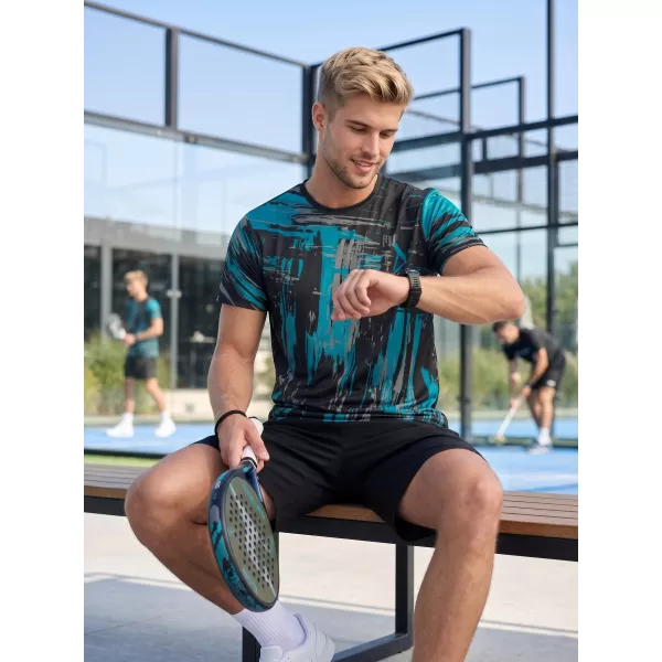  Pánské funkční triko premium ALTISPORT VOJ/ALM010TR01 ČERNÁ/EMERALD 
