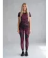Dámske dlhé legíny premium ALTISPORT VOJ/ALW012LEG01 FIALOVÁ/ČIERNA