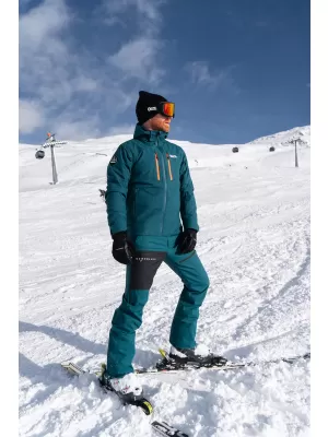 Pánska lyžiarska bunda NORDBLANC OFFHAND NBWJM7927 zelená