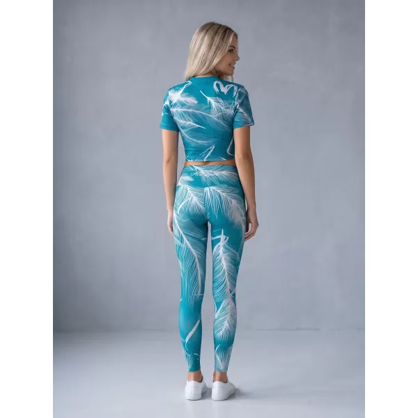  Dámske dlhé legíny premium ALTISPORT VOJ/ALW001LEG01 EMERALD 