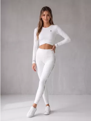 Dámske dlhé legíny premium ALTISPORT VOJ/ALW021LEG01 biela