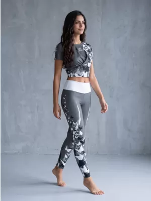 Dámske dlhé legíny premium ALTISPORT VOJ/ALW022LEG01 sivá