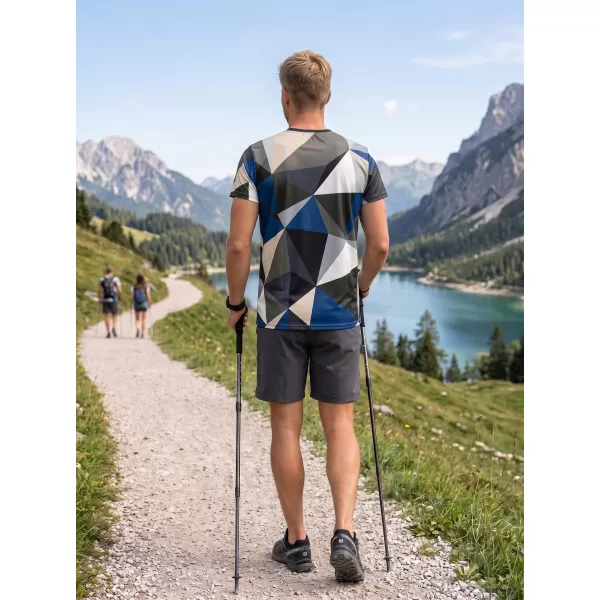  Pánske funkčné tričko premium plus ALTISPORT VOJ/ALM007TR02 NÁMORNÁ MODRÁ/HNEDÁ 