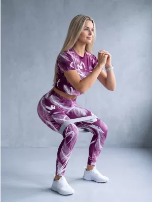 Dámske dlhé legíny premium ALTISPORT VOJ/ALW001LEG01 FUCHSIOVÁ