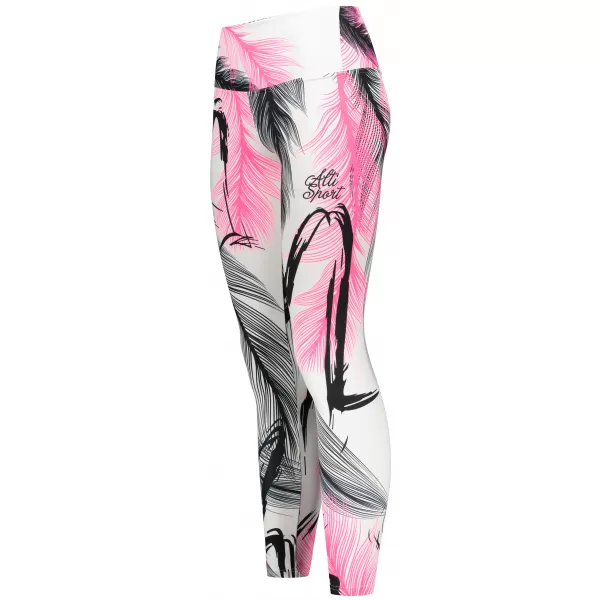  Dámske dlhé legíny premium ALTISPORT VOJ/ALW001LEG01 BIELORUŽOVÁ 