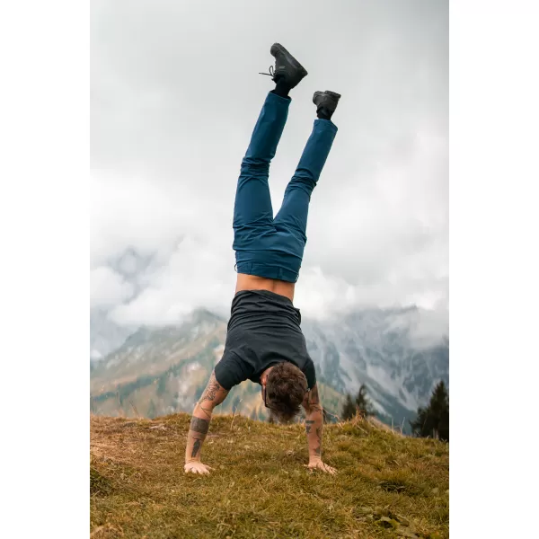  Pánske nepremokavé outdoorové nohavice NORDBLANC ZESTILY NBFPM7960 TMAVO modrá 