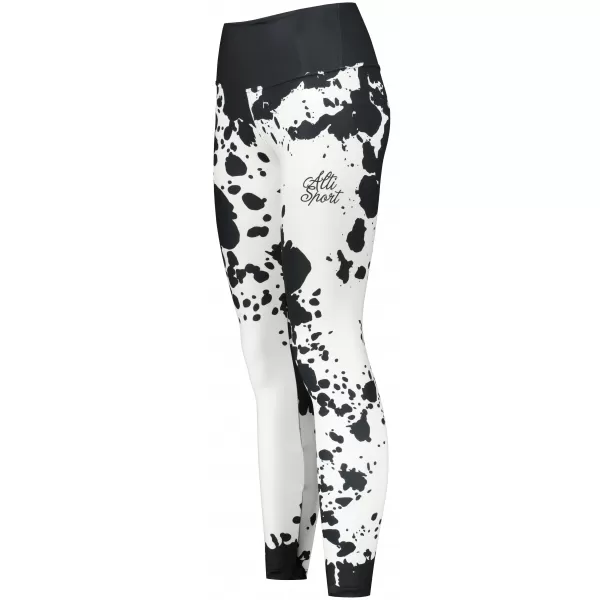  Dámske dlhé legíny premium ALTISPORT VOJ/ALW012LEG01 ČIERNA/BIELA 