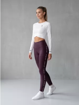 Dámske dlhé legíny premium ALTISPORT VOJ/ALW021LEG01 fialová