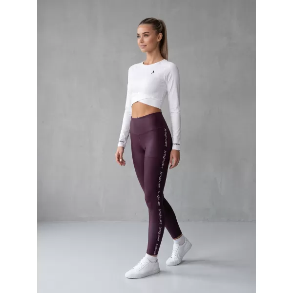  Dámske dlhé legíny premium ALTISPORT VOJ/ALW021LEG01 fialová 