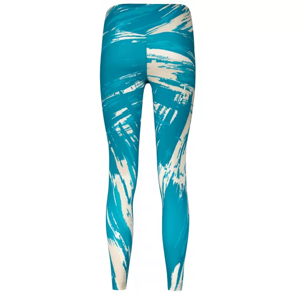  Dámske dlhé legíny premium ALTISPORT VOJ/ALW010LEG01 PETROLEJOVÁ/HNEDÁ 