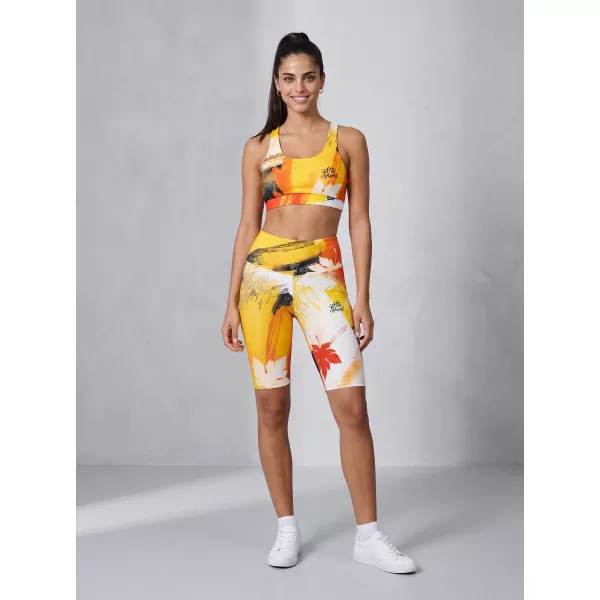  Dámské legíny nad kolena premium ALTISPORT VOJ/ALW019LEG02 ORANŽOVÁ 