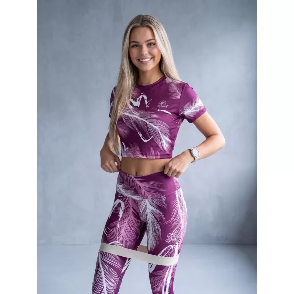  Dámske dlhé legíny premium ALTISPORT VOJ/ALW001LEG01 FUCHSIOVÁ 