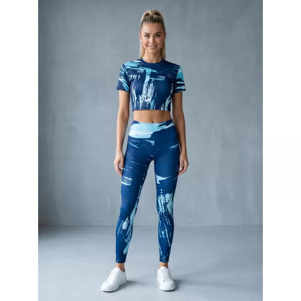  Dámske dlhé legíny premium ALTISPORT VOJ/ALW010LEG01 KRÁĽOVSKÁ modrá 