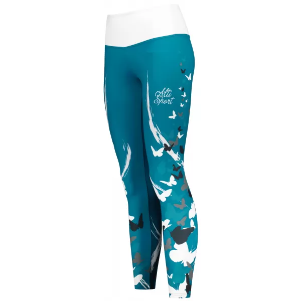  Dámske dlhé legíny premium ALTISPORT VOJ/ALW022LEG01 PETROLEJOVÁ 