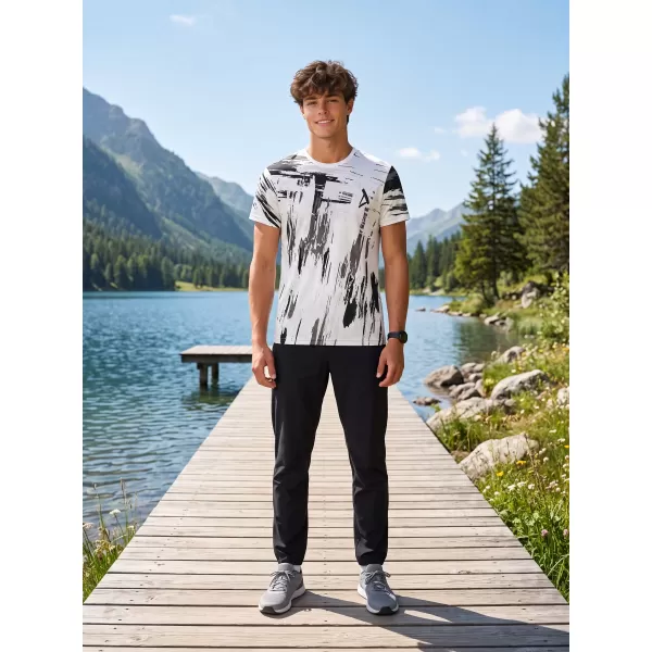  Pánské funkční triko premium ALTISPORT VOJ/ALM010TR01 BÍLOČERNÁ 