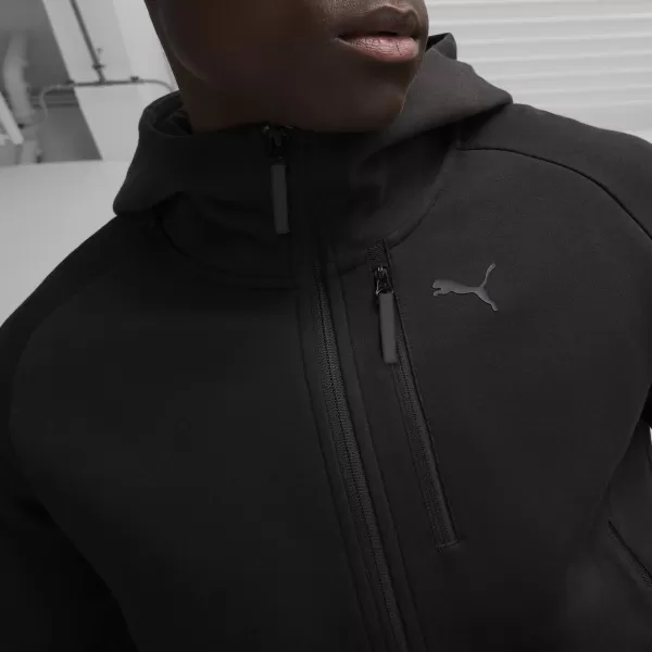  Pánska mikina PUMA PUMATECH FULL-ZIP HOODIE 624385-01 BLACK 