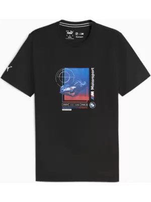 Pánske tričko PUMA BMW MMS CAR GRAPHIC TEE 2 624158-01 BLACK