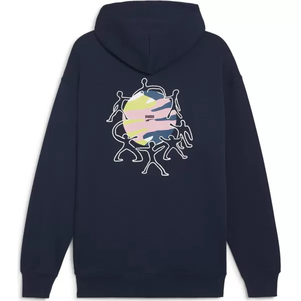  Pánska mikina PUMA DOWNTOWN GRAPHIC HOODIE 624361-14 BLUE 