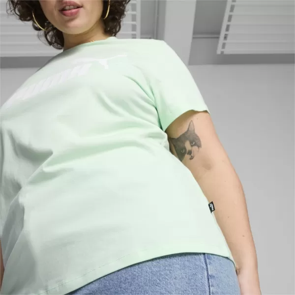  Dámske tričko PUMA ESS LOGO TEE 586775-90 GREEN 