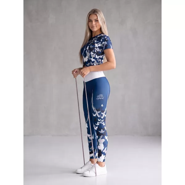  Dámske dlhé legíny premium ALTISPORT VOJ/ALW022LEG01 NAVY 