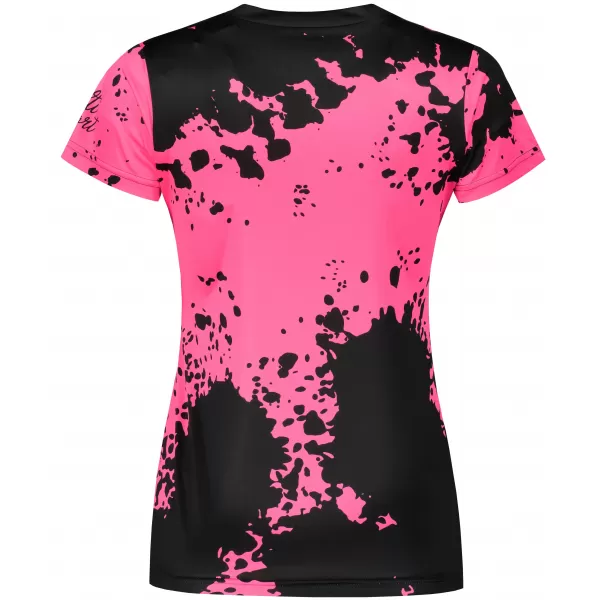  Dámske funkčné tričko premium ALTISPORT VOJ/ALW012TR01 ČIERNA/RUŽOVÁ FLUO 