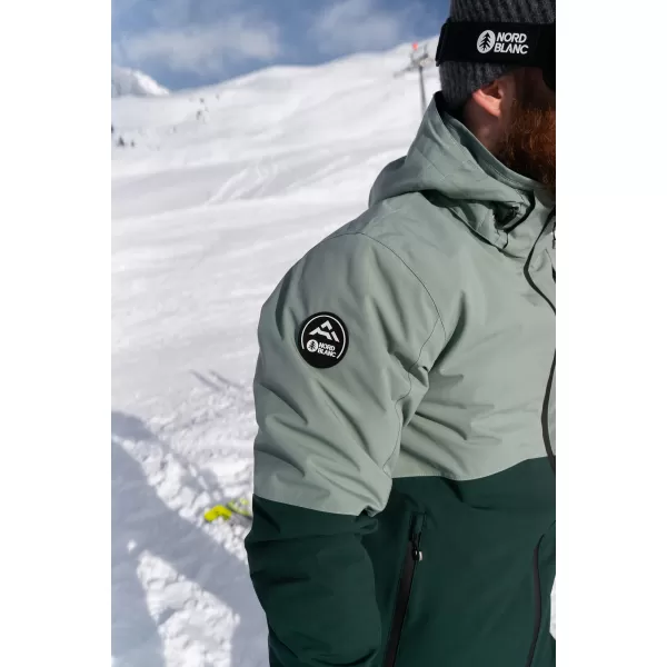  Pánska lyžiarska bunda NORDBLANC START NBWJM7925 zelená 