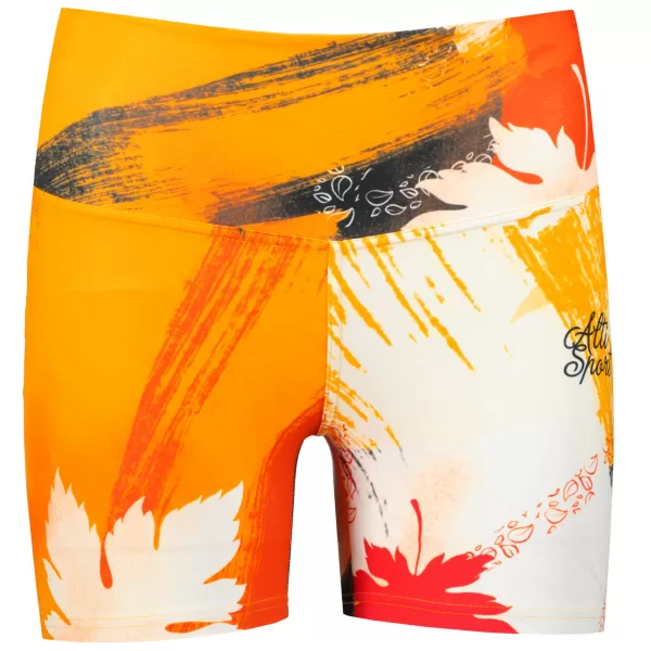  Dámske krátke legíny premium ALTISPORT VOJ/ALW019LEG03 oranžová 