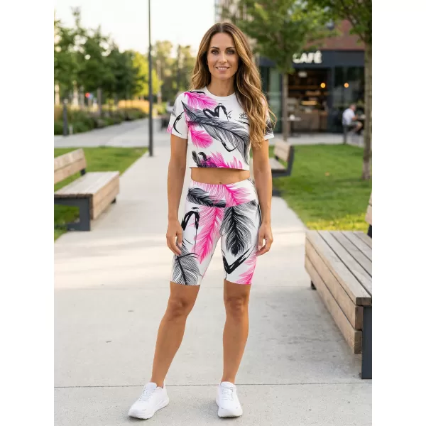  Dámske legíny nad kolená premium ALTISPORT VOJ/ALW001LEG02 BIELORUŽOVÁ 