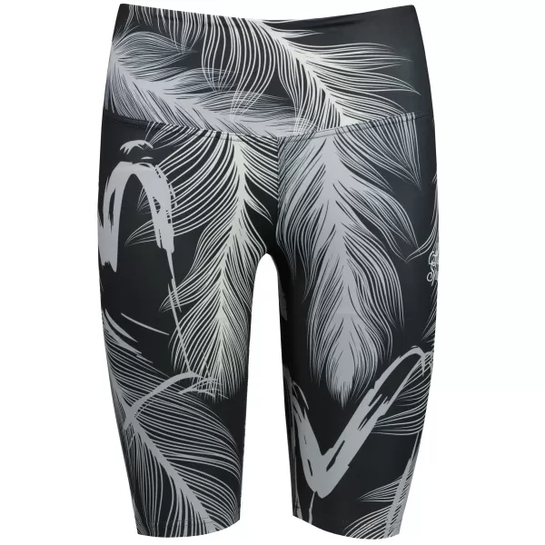  Dámske legíny nad kolená premium ALTISPORT VOJ/ALW001LEG02 ČIERNA/ŠEDÁ 