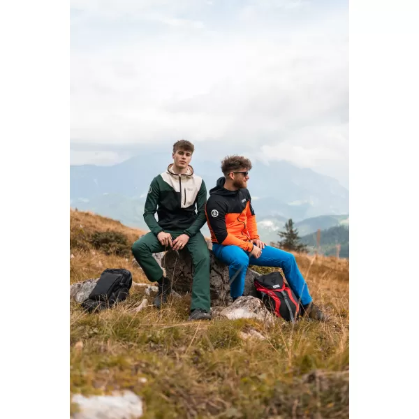  Pánske nepremokavé outdoorové nohavice NORDBLANC ZESTILY NBFPM7960 TMAVO zelená 