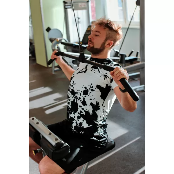  Pánske funkčné tričko premium plus ALTISPORT VOJ/ALM012TR02 ČIERNOBIELA 