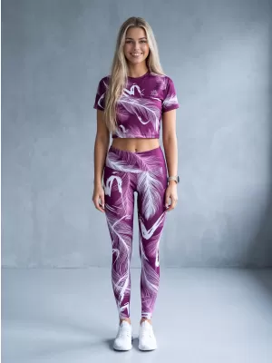 Dámske dlhé legíny premium ALTISPORT VOJ/ALW001LEG01 FUCHSIOVÁ