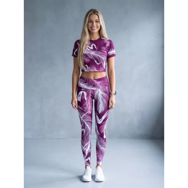  Dámske dlhé legíny premium ALTISPORT VOJ/ALW001LEG01 FUCHSIOVÁ 