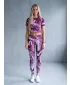 Dámske dlhé legíny premium ALTISPORT VOJ/ALW001LEG01 FUCHSIOVÁ