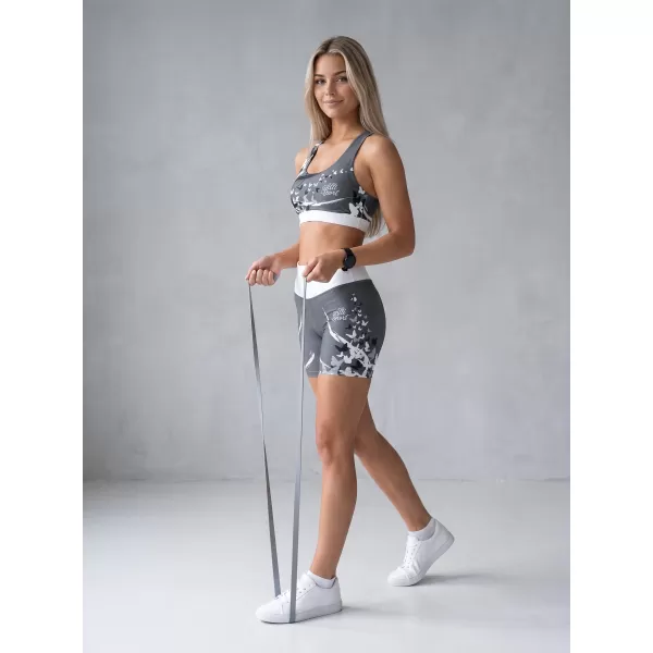  Dámske krátke prémiové legíny ALTISPORT VOJ/ALW022LEG03 SIVÁ 
