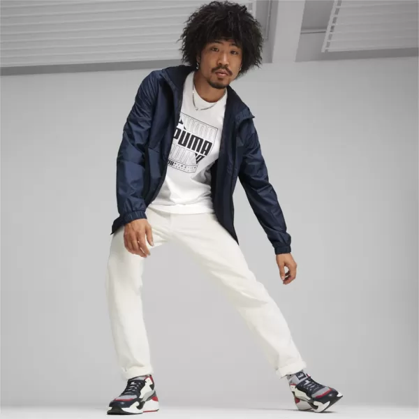  Pánska vetrovka PUMA ESS SOLID WINDBREAKER 847484-14 BLUE 