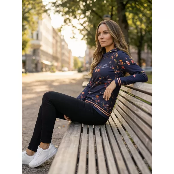  Dámska mikina premium ALTISPORT VOJ/ALW024MI01 TMAVO modrá 