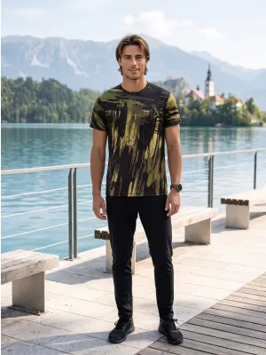 Pánské funkční triko premium ALTISPORT VOJ/ALM010TR01 ČERNÁ/ARMY
