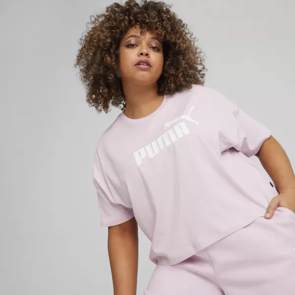  Dámske tričko PUMA ESS CROPPED LOGO TEE 586866-60 PURPLE 