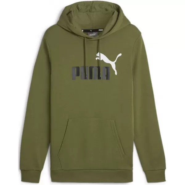 Pánska mikina PUMA ESS+ 2 COL BIG LOGO HOODIE 586765-35 GREEN 